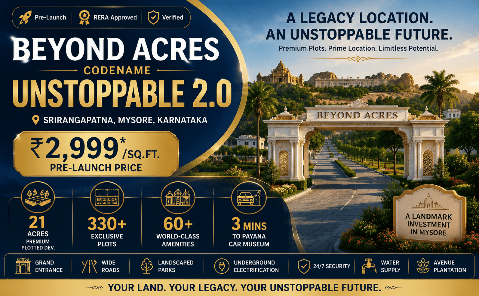 Beyond Acres Unstoppable 2.0 - Premium Plots Mysore